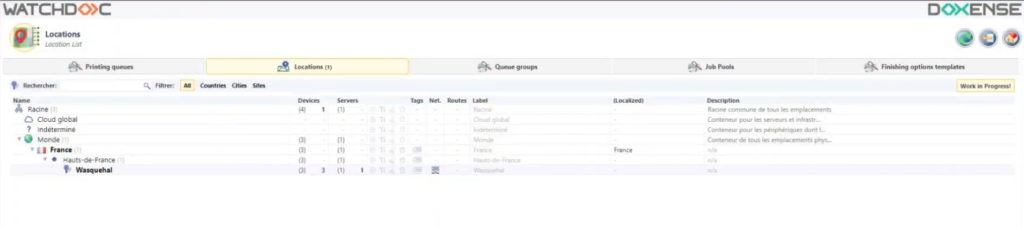Watchdoc | PnP : Location management PnP : Location management